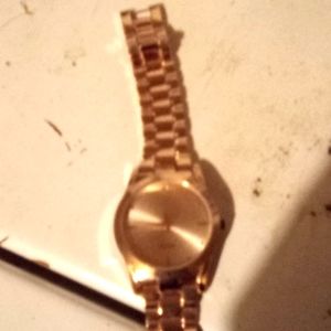 Mens stainless steel gold watch 1906If173